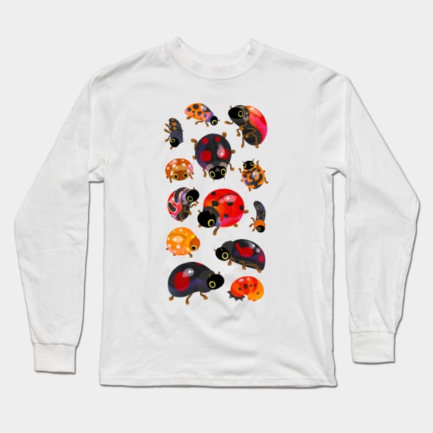 Lady beetles Long Sleeve T-Shirt by pikaole